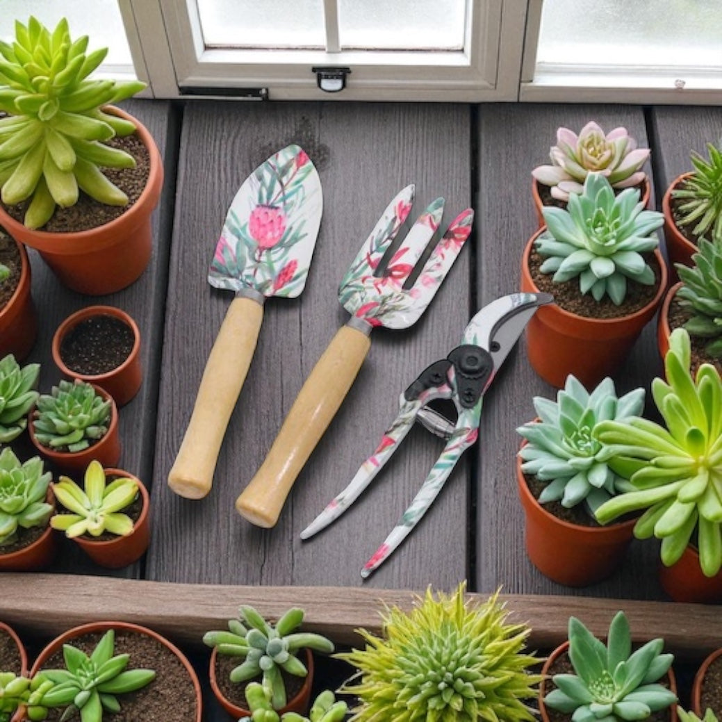 GARDEN TOOLS S/3 NATIVES