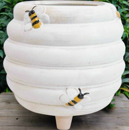 BEE PLANTER ON FEET WITH PLUG