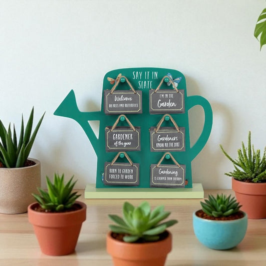 Gardeners Mini Slate Sign Display of 24 Pieces