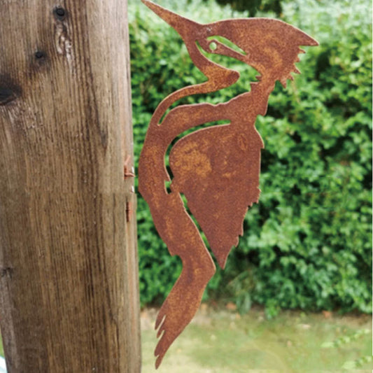 Metal Woodpecker Bird Silhouette Ornament